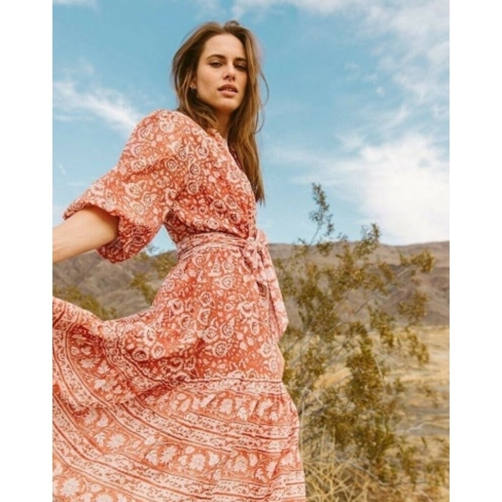 Cleobella |‎ Multi Print Bohemian Modi Flare Dress S - Picture 2 of 12